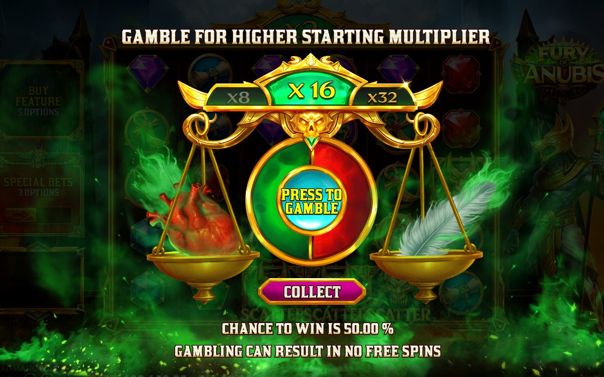 Omstart i Free Spins med högre startmultiplikator