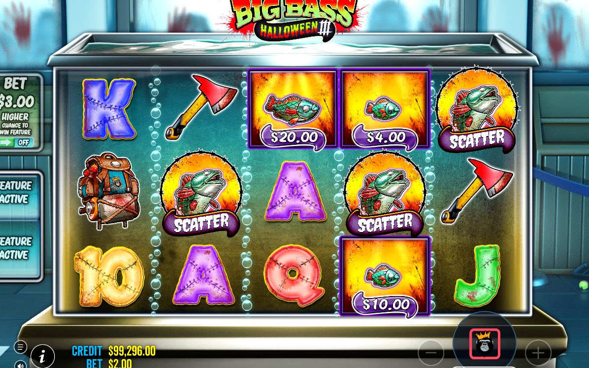 Free Spins med WILD FISHERMAN-mätarna över och under rullarna